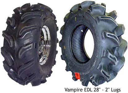 Interco Vampire ATV tires, Vampire EDL ATV tires, ATV mud tires, ATV snow tires