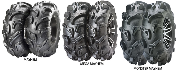 ITP Mayhem, Mega Mayhem, Monster Mayhem ATV tires